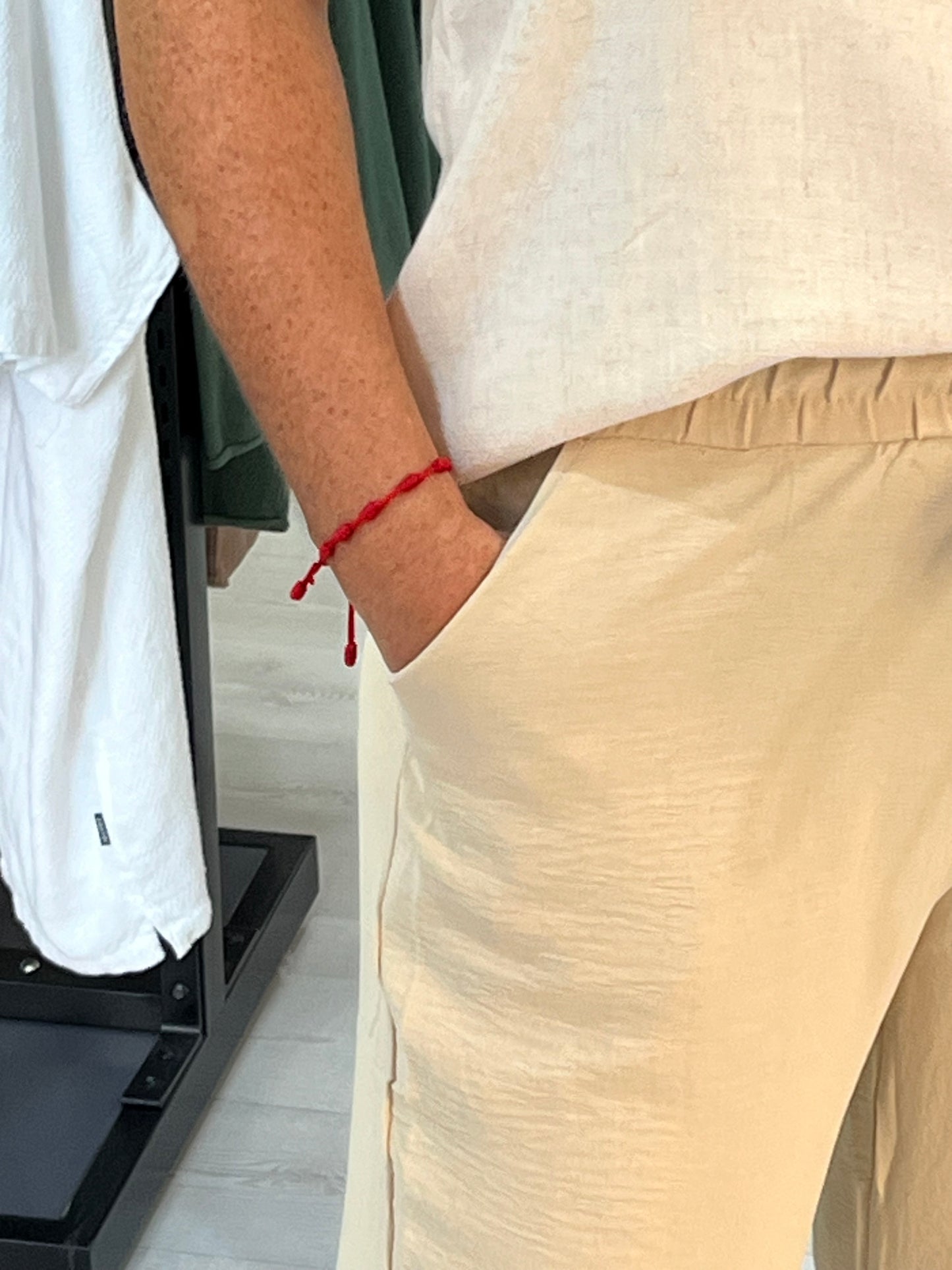 Pantalón fluido beig Tiana
