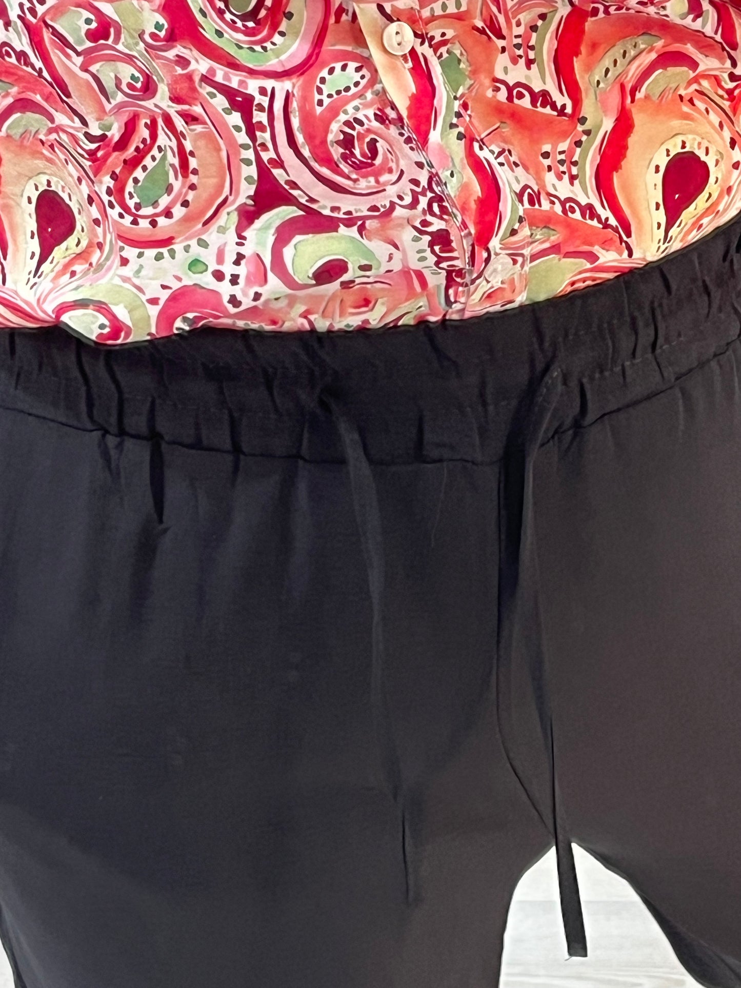 Pantalón fluido negro Tiana