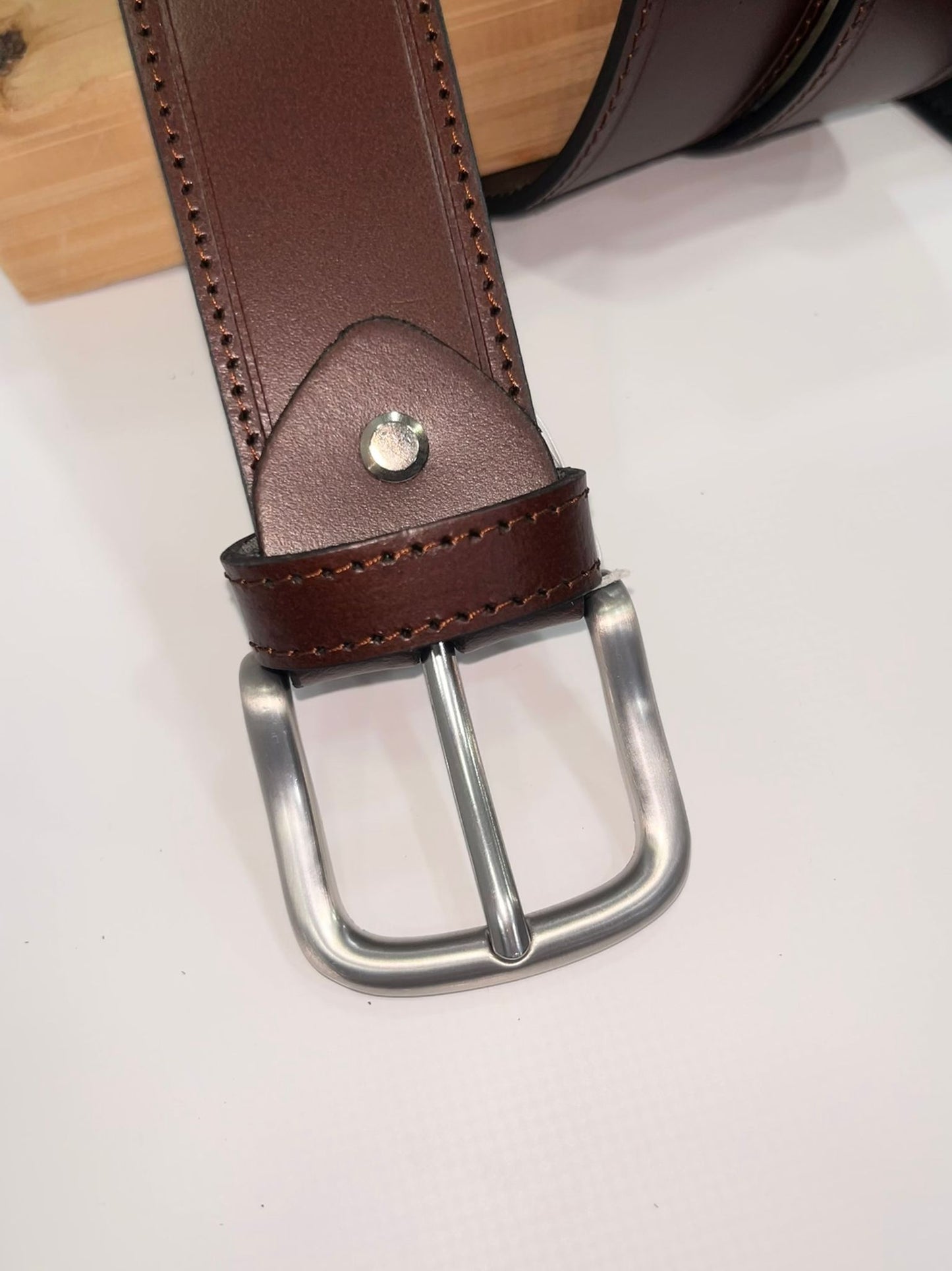 Cinturón troquelado Camel