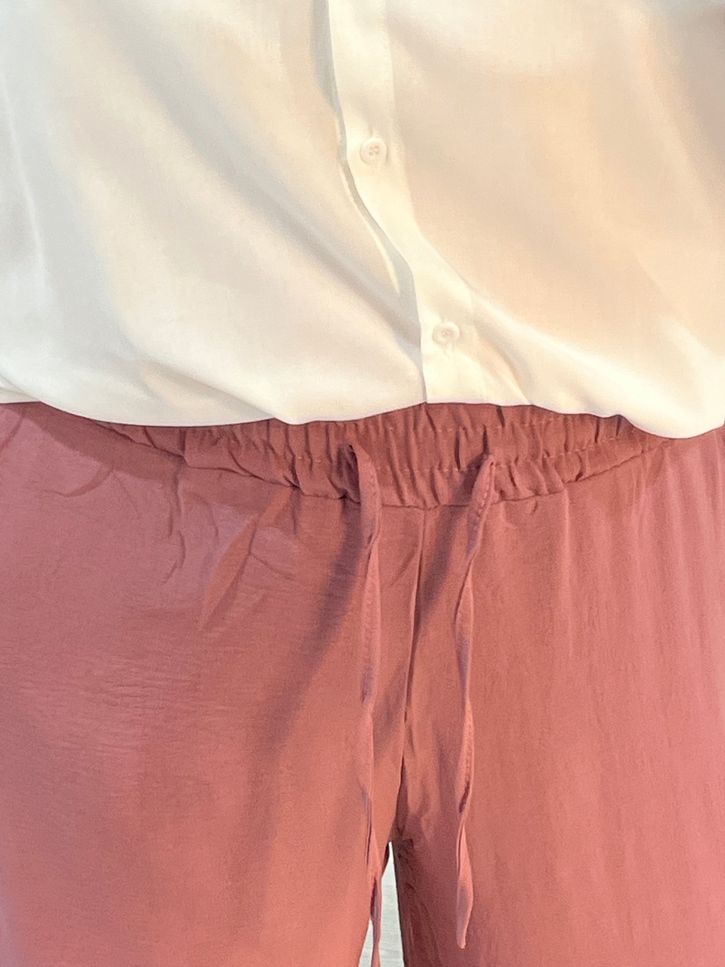 Pantalón fluido rosa Tiana