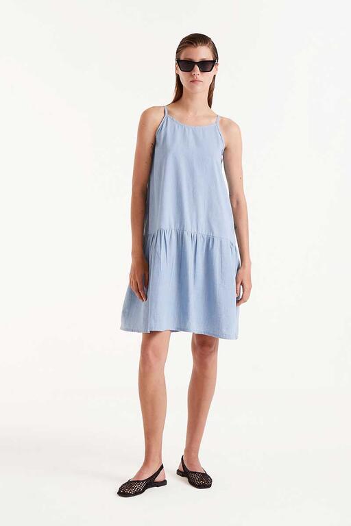 Vestido fluido Denim
