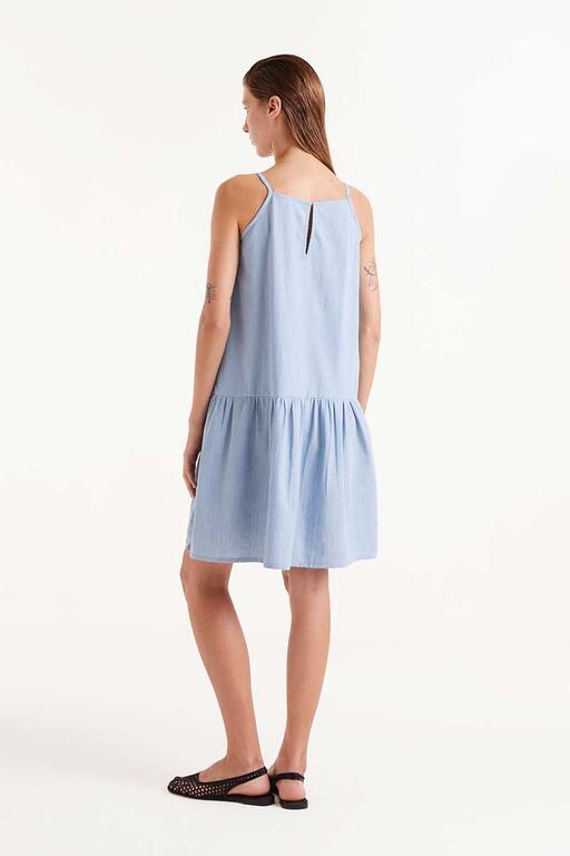 Vestido fluido Denim