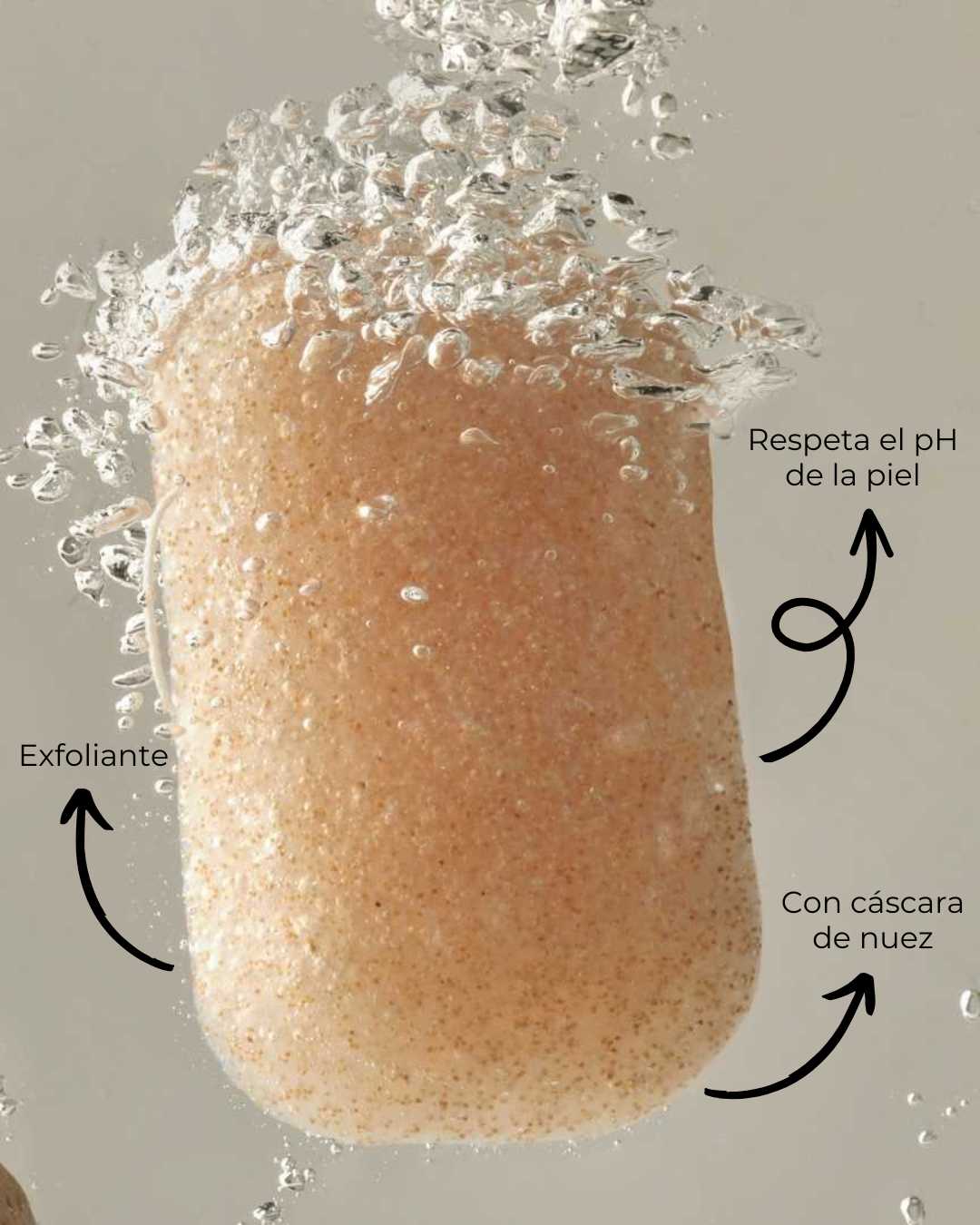 Esponja Konjac Corporal Exfoliante con Nuez