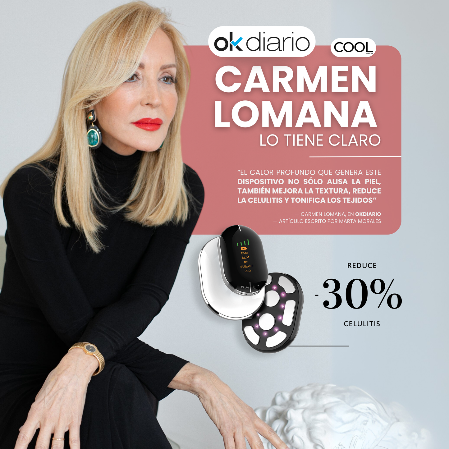 Dispositivo Anticelulitis Radiofrecuencia Tecnología x4