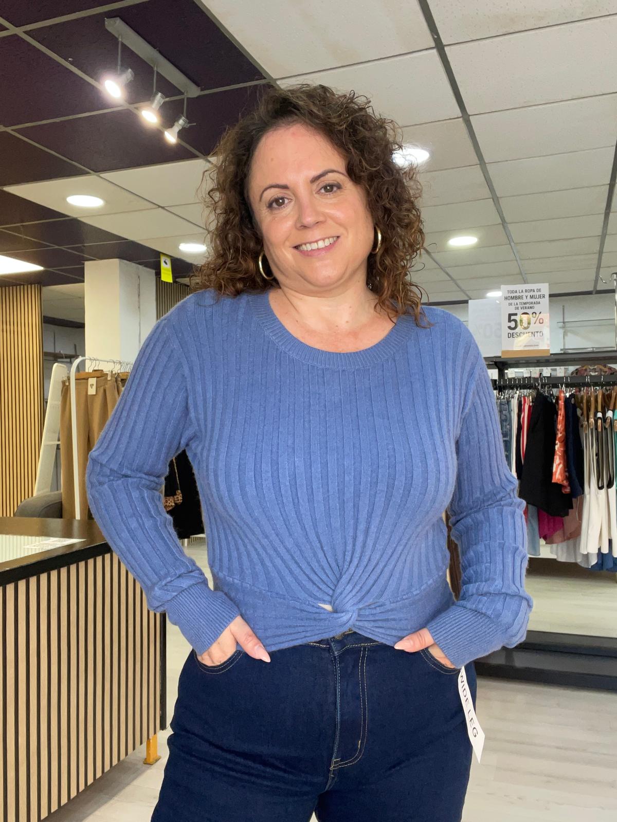 Jersey de nudo azul Mariona