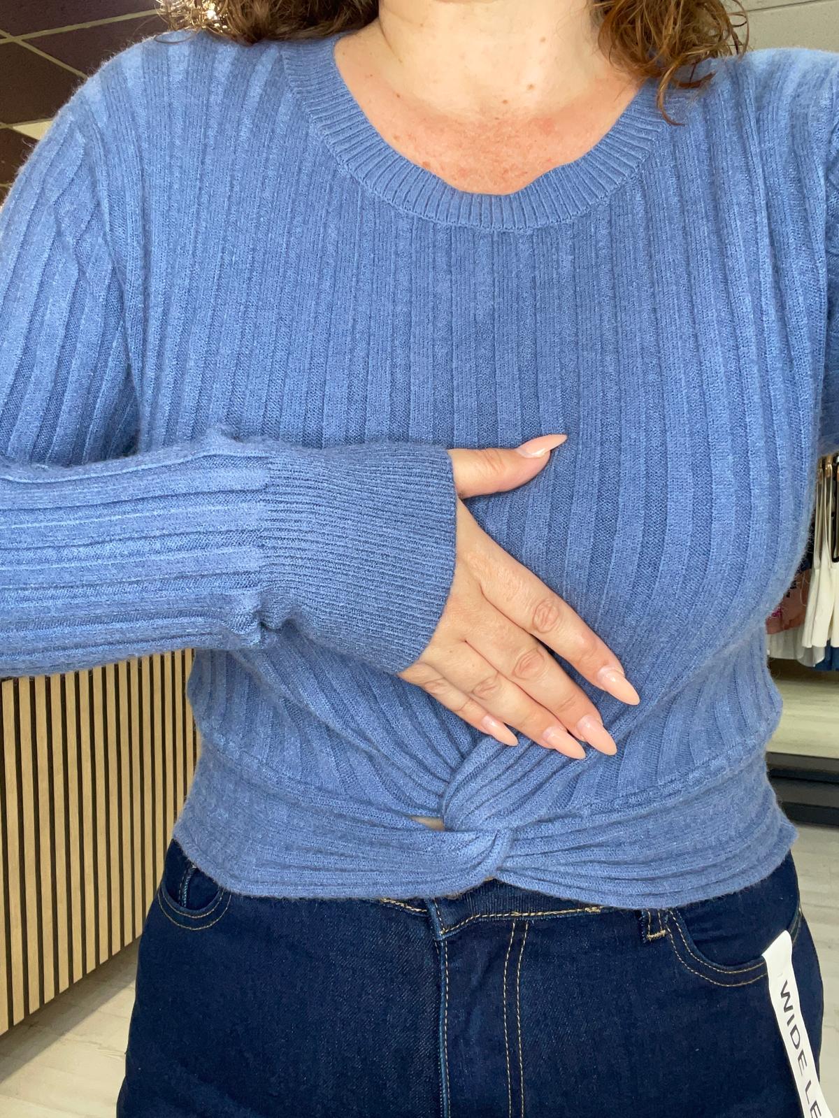 Jersey de nudo azul Mariona