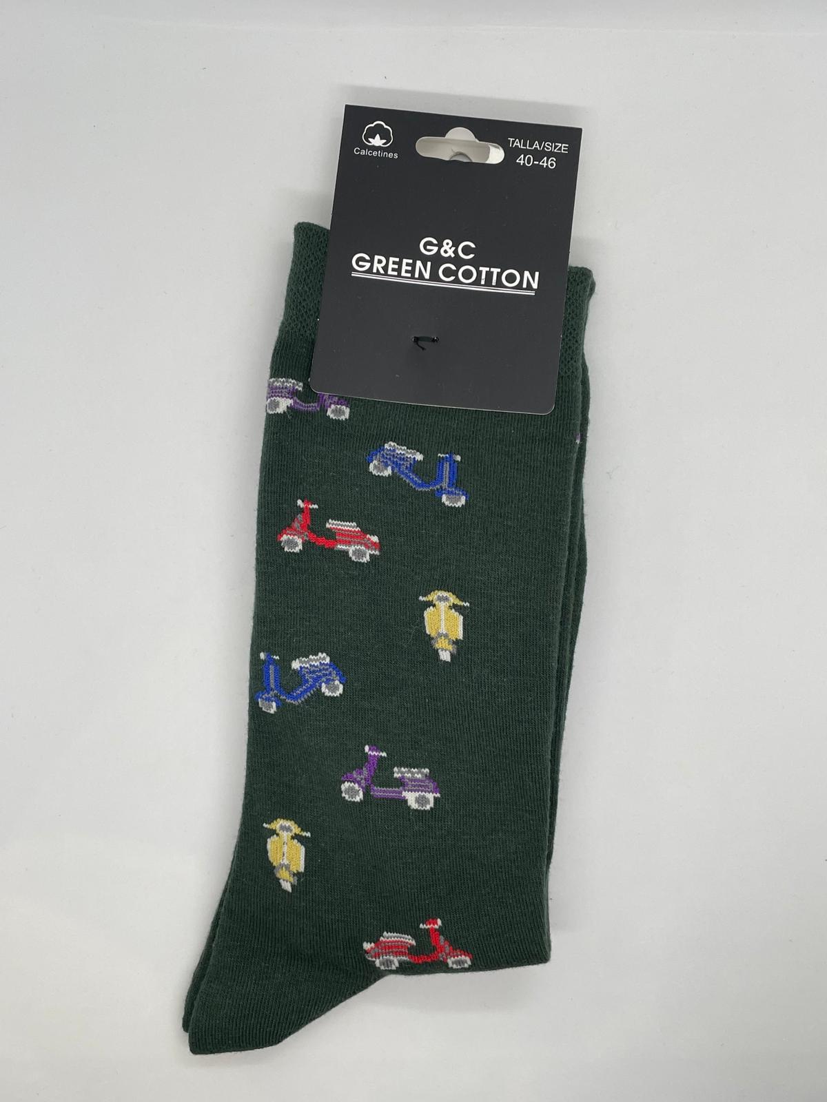 Calcetines verde motos