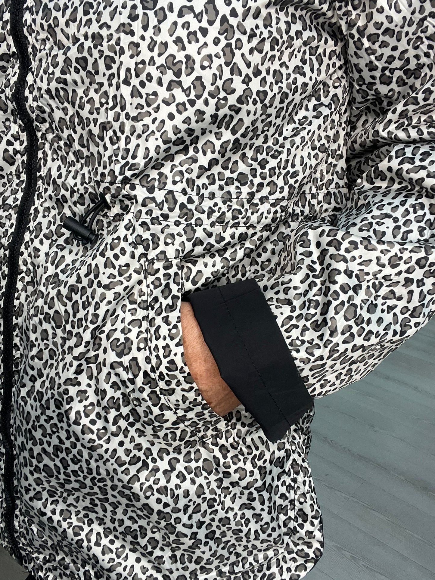 Parka negra reversible Parker