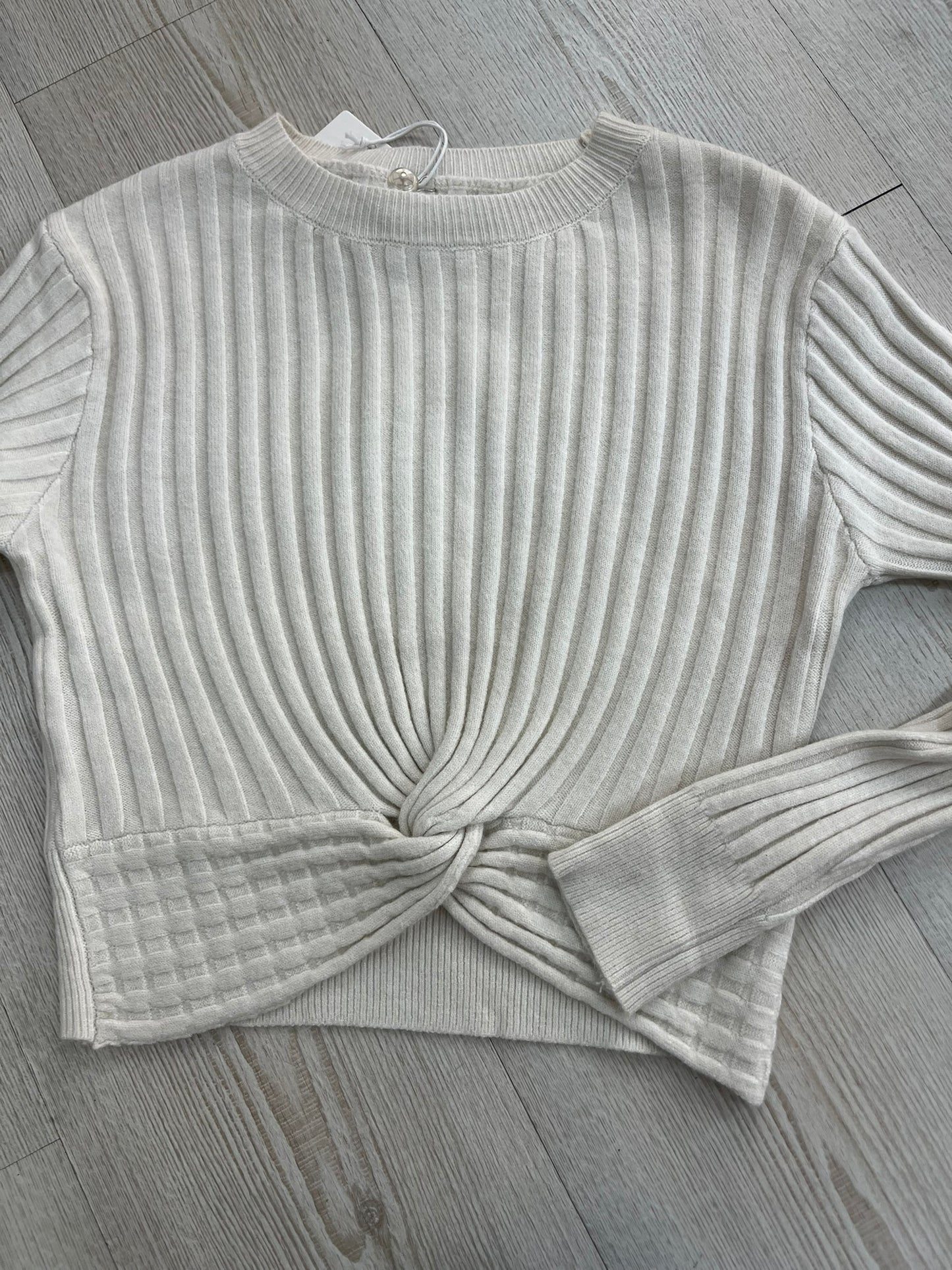 T-M/L👉Jersey de nudo blanco Mariona