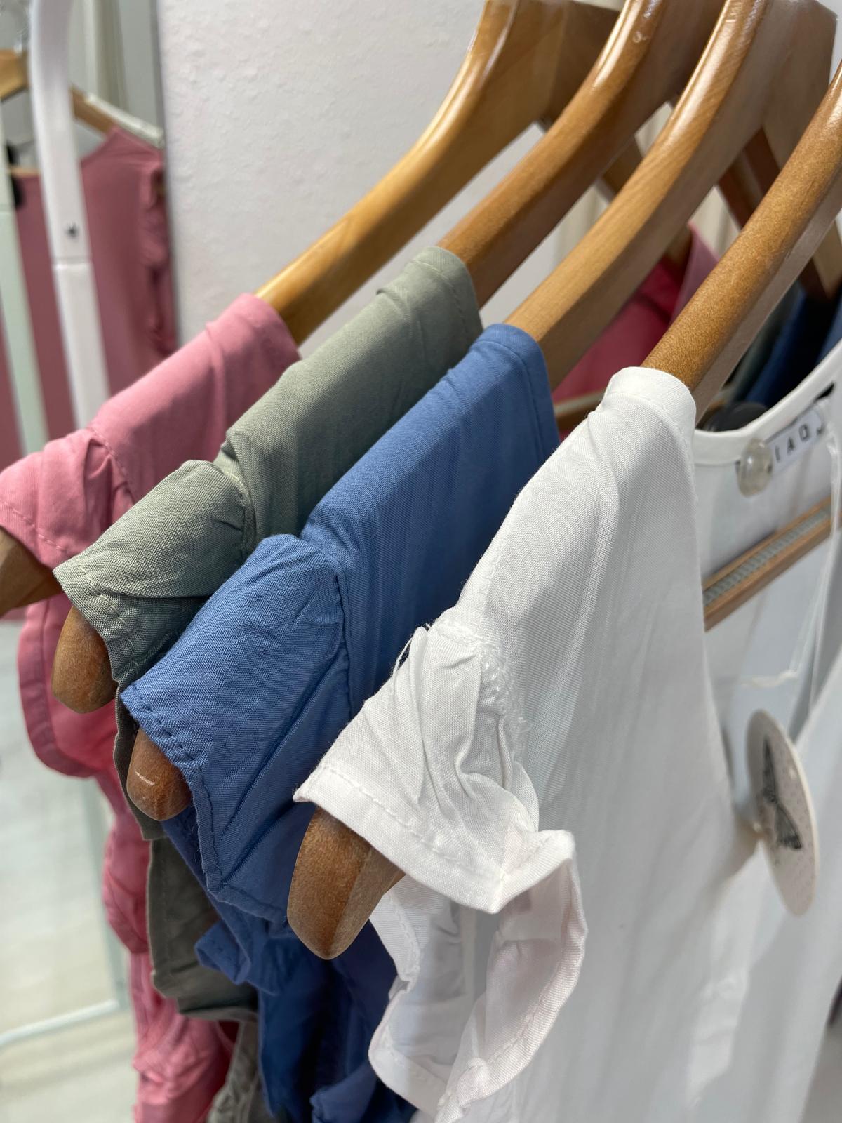 Camisa lisa rosa Tajo