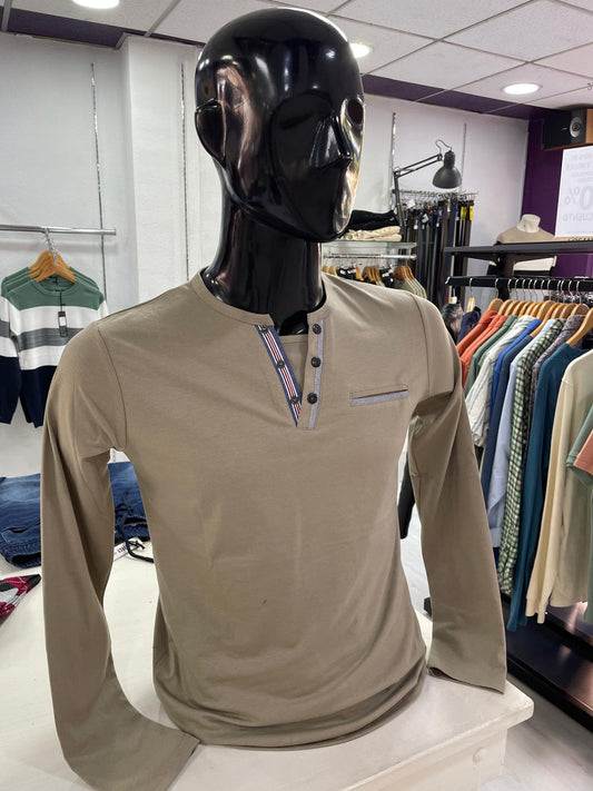 Camiseta beig Andrid