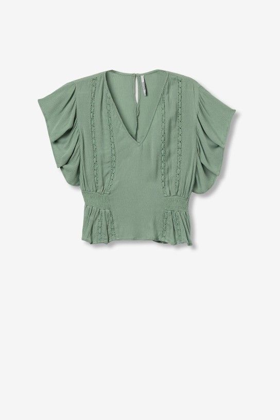 Blusa verde Bardana