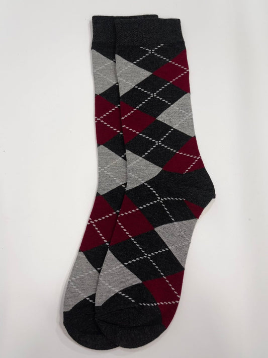 Calcetines Cuadros gris