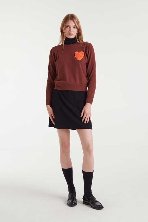 Jersey marrón Corazón