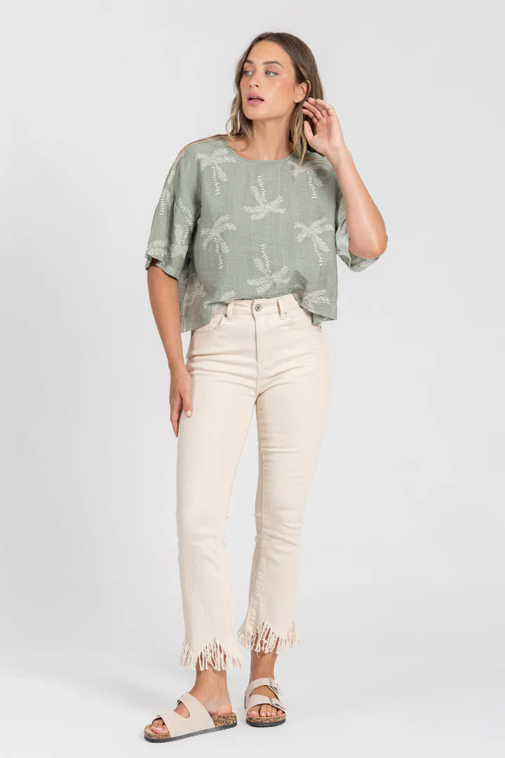 Blusa estampada Palm
