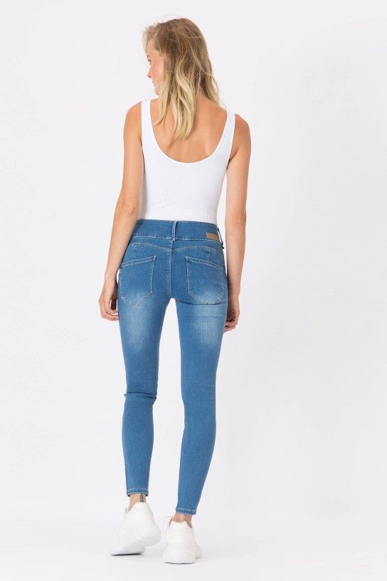 Vaquero Push up azul desgastes 230
