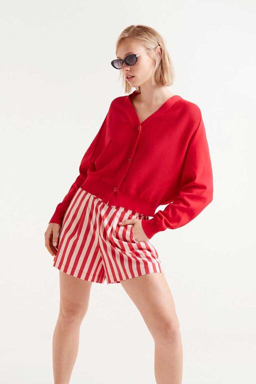 Short Rayas rojas