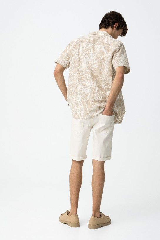 T-L.👉Bermuda slim  BLANCO