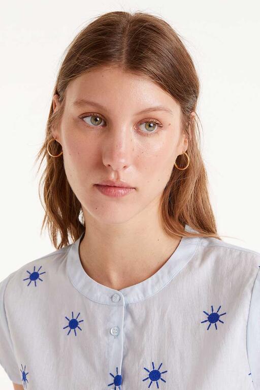 Camisa azul Soles