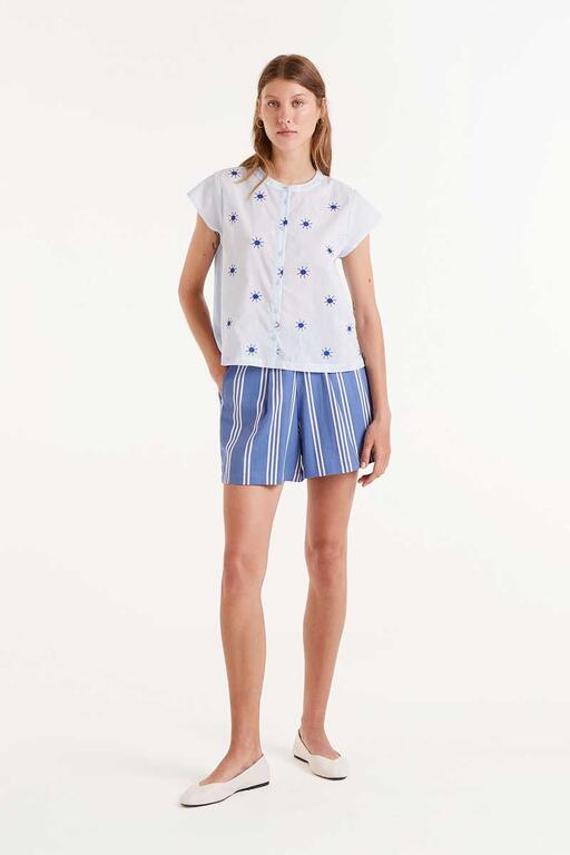 Camisa azul Soles