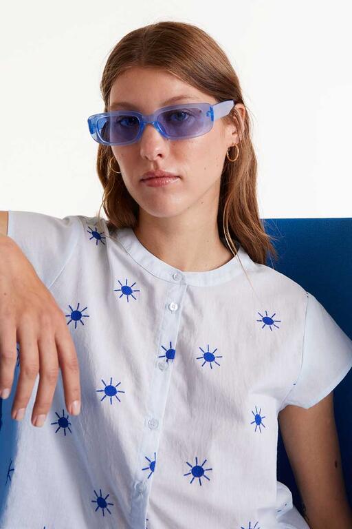 Camisa azul Soles