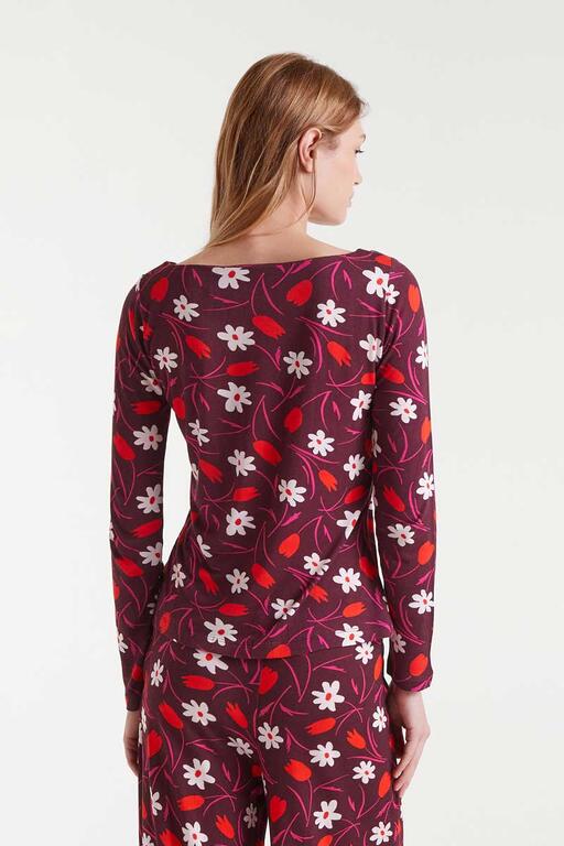 Top estampado Tulip