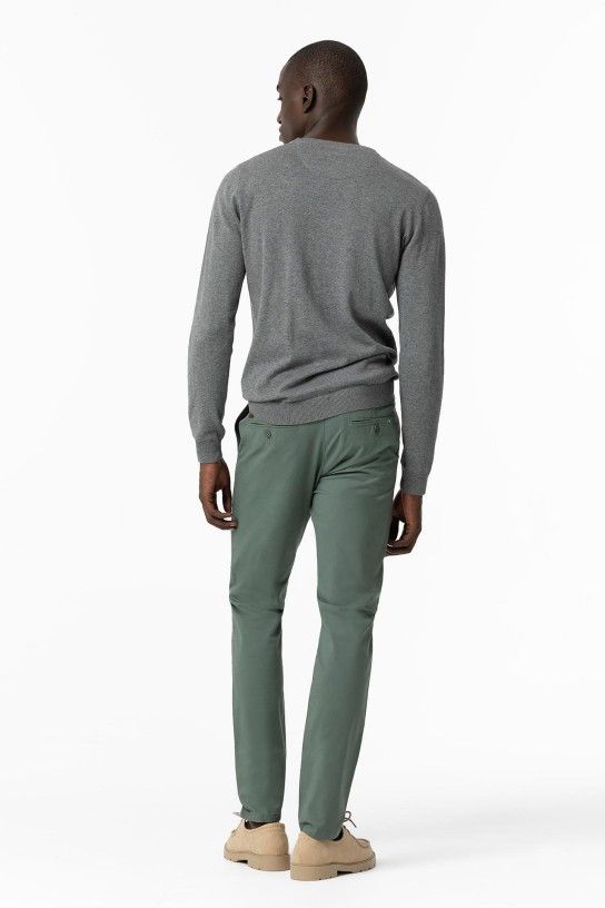 Pantalón chino verde