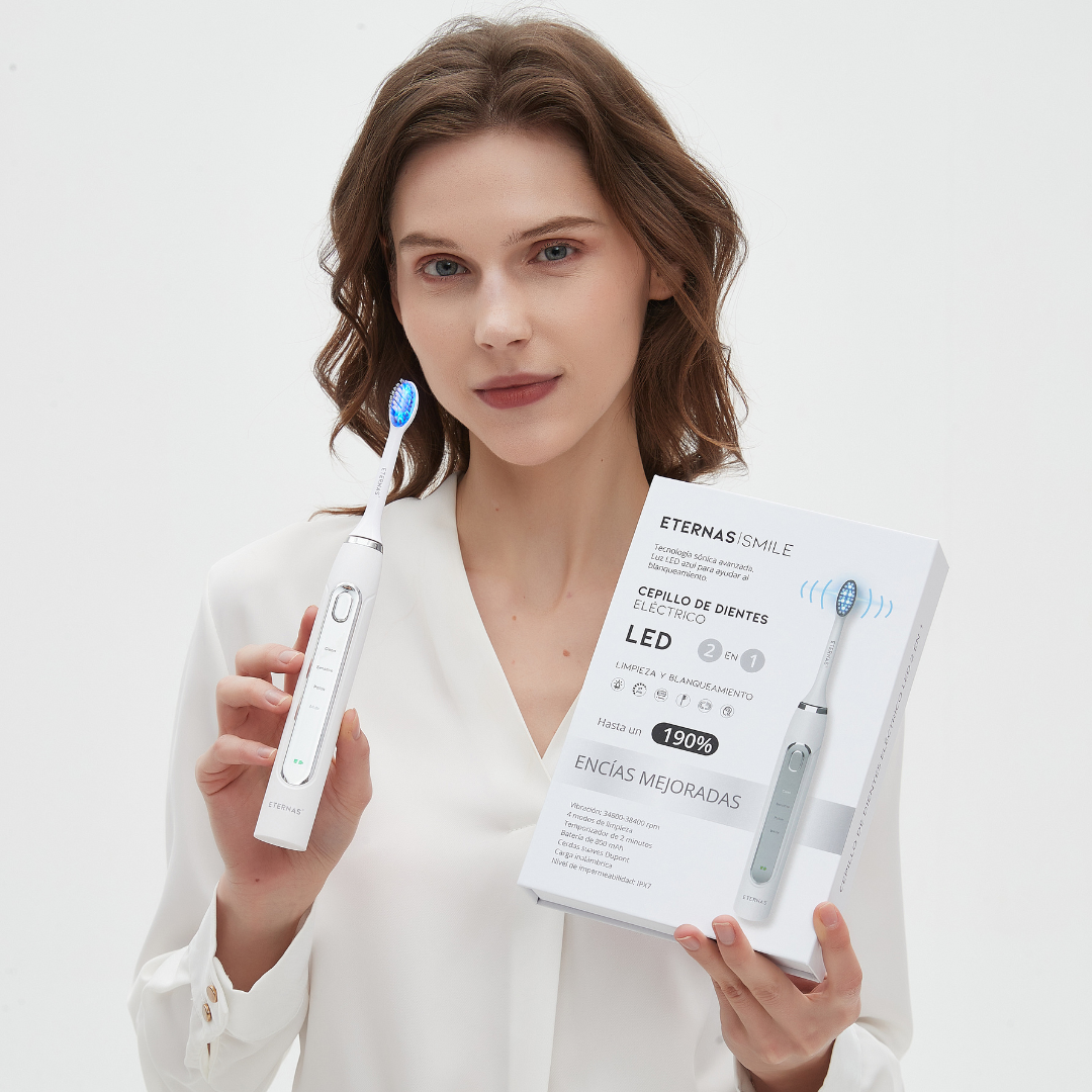 Cepillo de Dientes Eléctrico LED 2 en 1