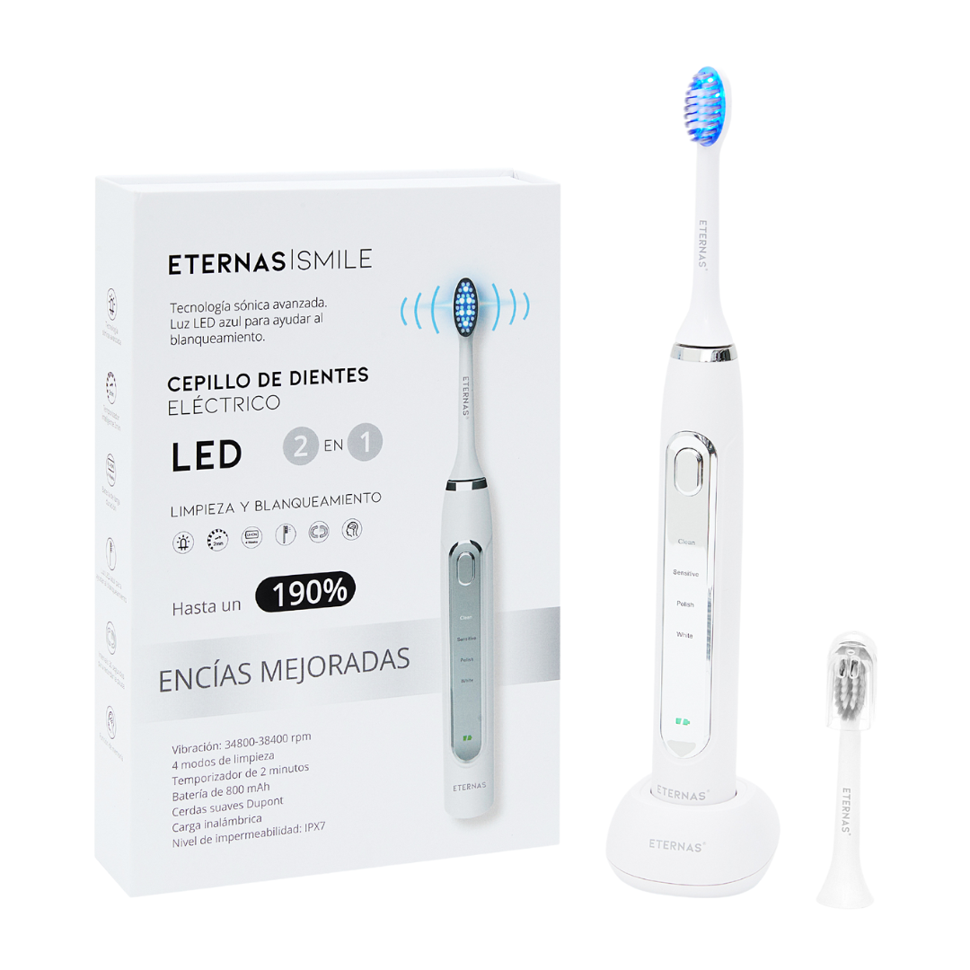 Cepillo de Dientes Eléctrico LED 2 en 1