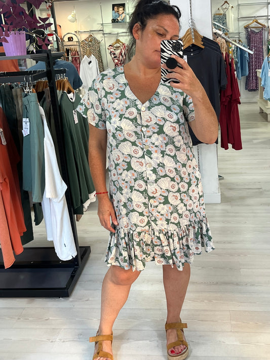 Vestido verde Aurora