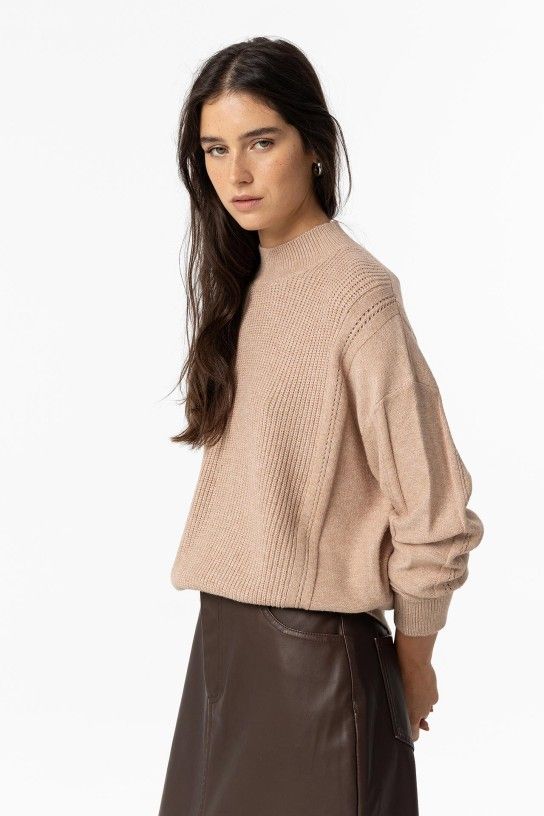 Jersey de punto camel Anastasia