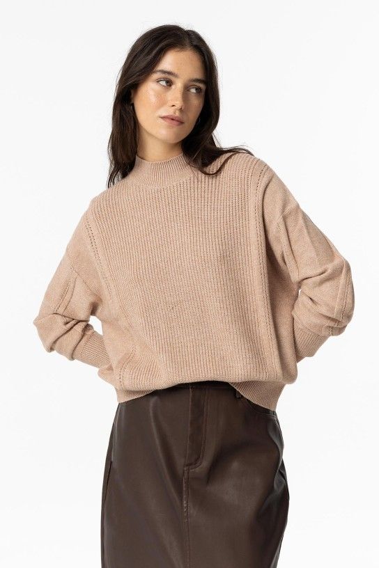 Jersey de punto camel Anastasia