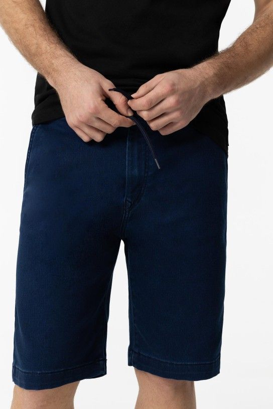 Bermuda denim oscuro Índigo