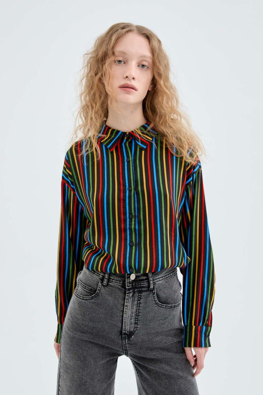 Camisa de rayas Multicolor