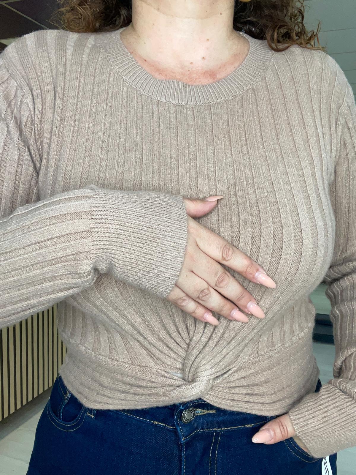 Jersey de nudo camel Mariona