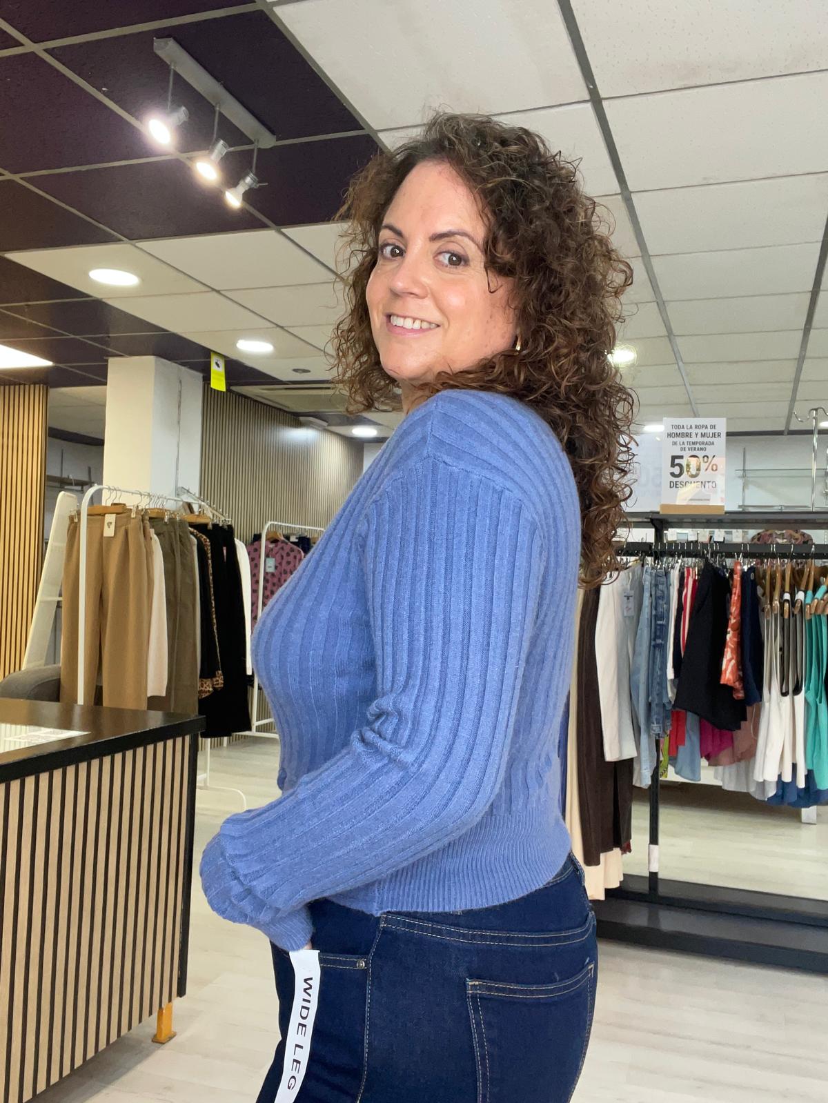 Jersey de nudo azul Mariona