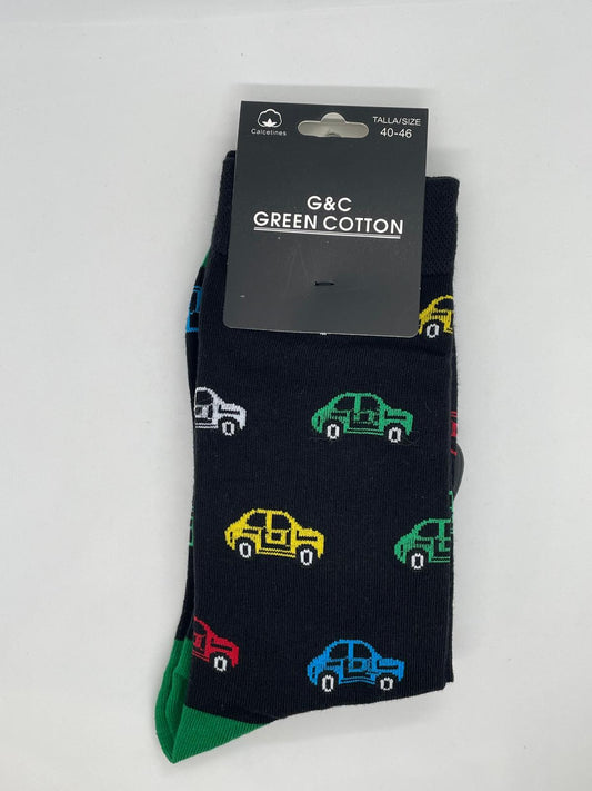 Calcetines  negro coches