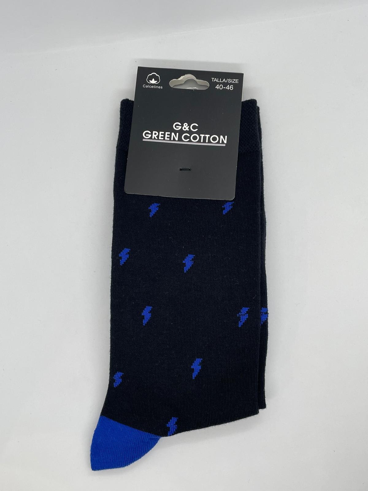 Calcetines  negro rayos