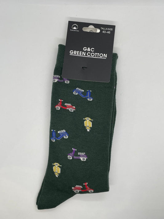 Calcetines verde motos