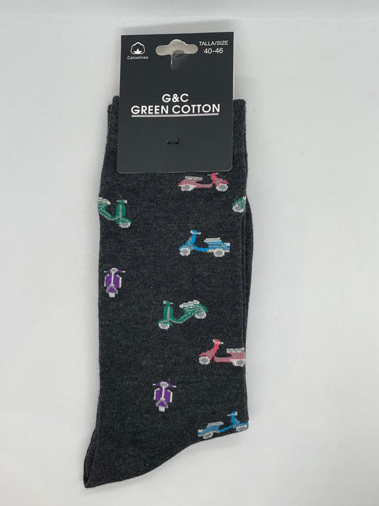 Calcetines gris motos