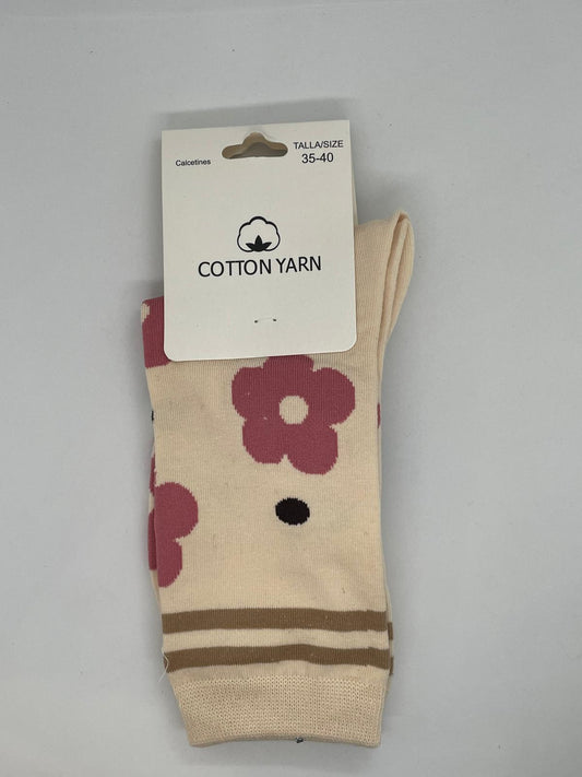 Calcetines flores happy