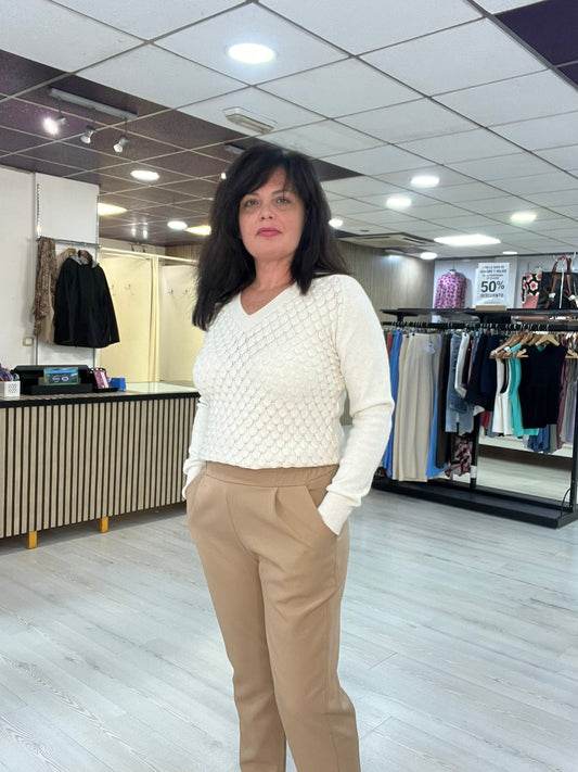 Pantalón beig Eva