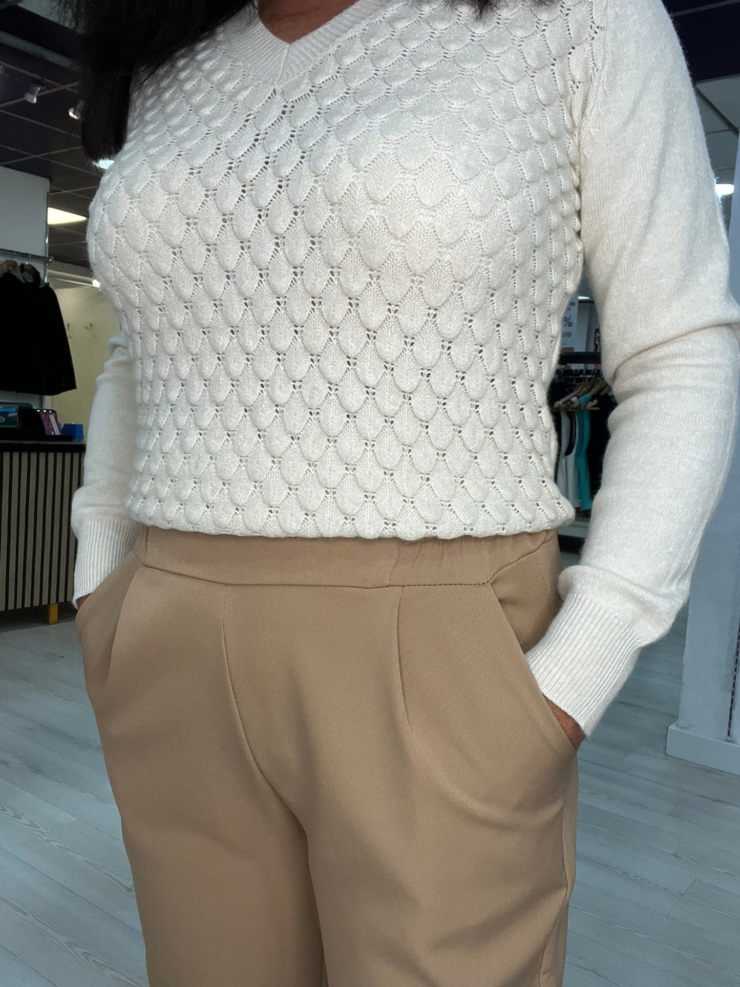 Pantalón beig Eva