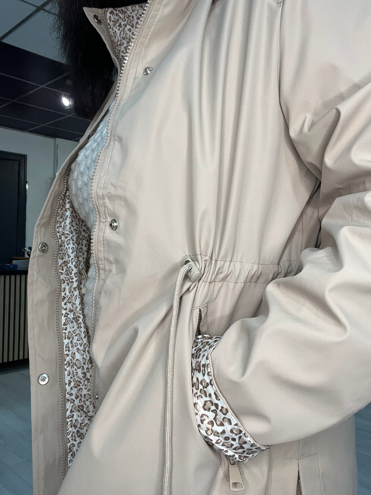 Parka beig reversible Parker