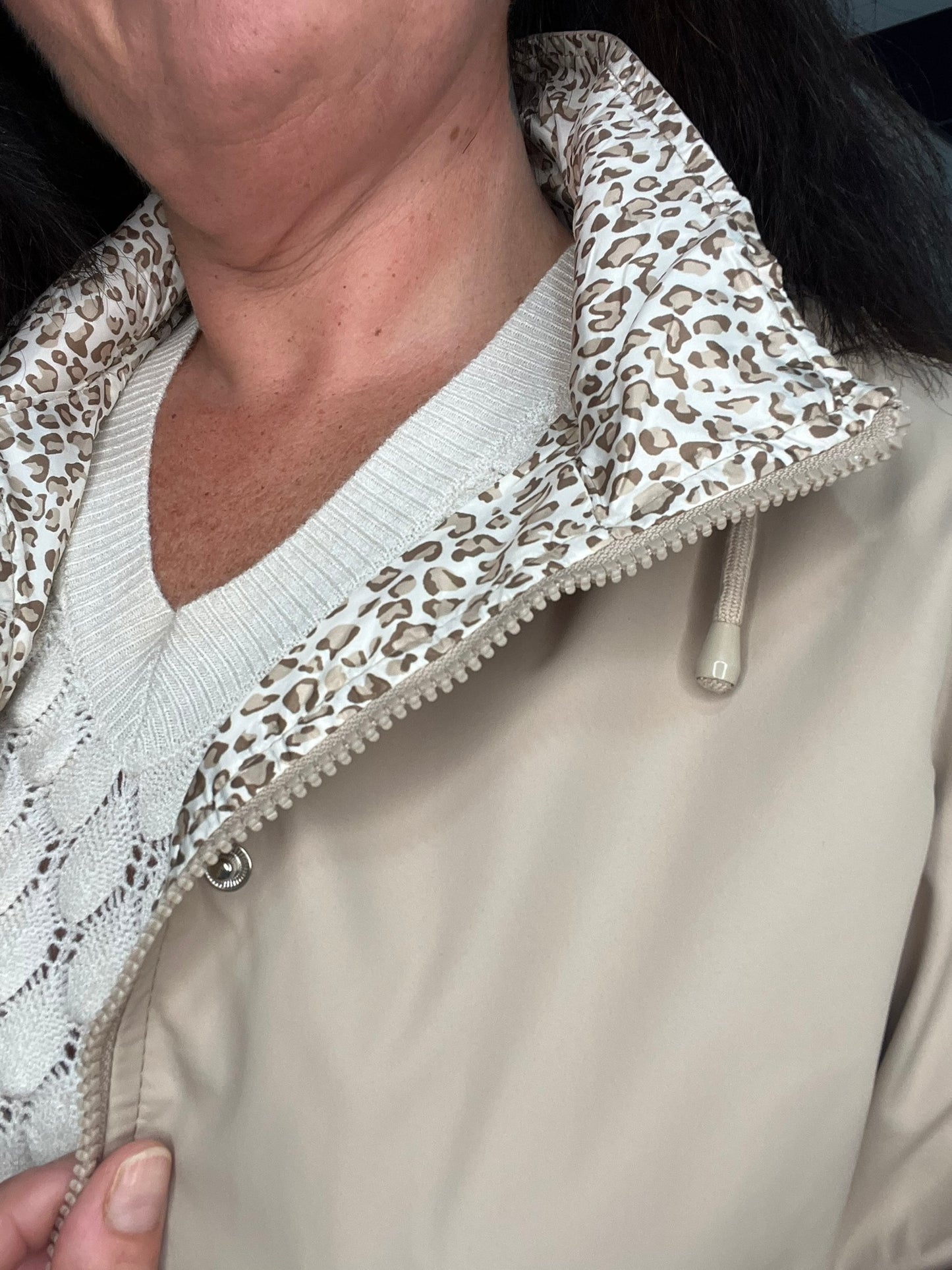 Parka beig reversible Parker