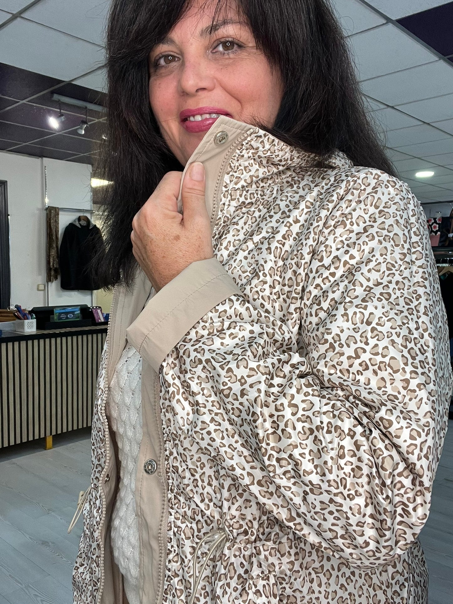 Parka beig reversible Parker