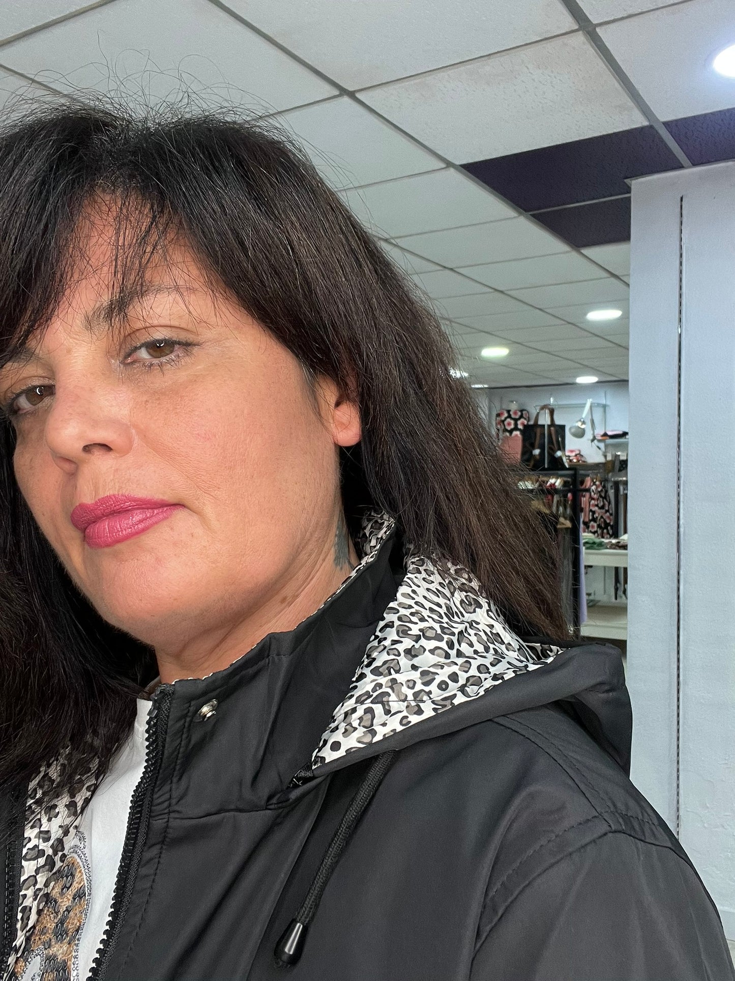 Parka negra reversible Parker