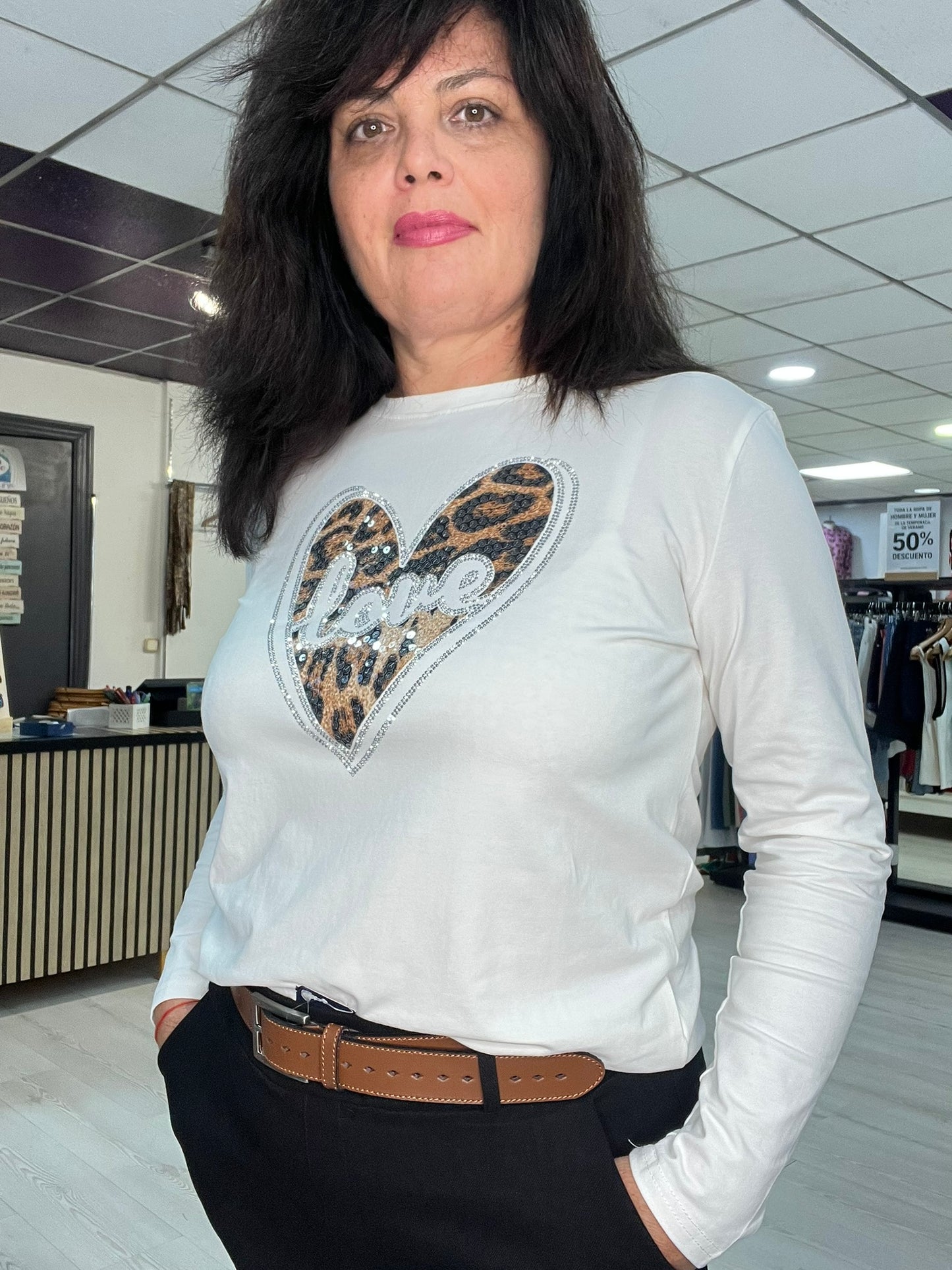 Camiseta blanca Tiger