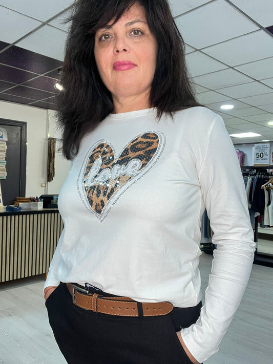 Camiseta blanca Tiger