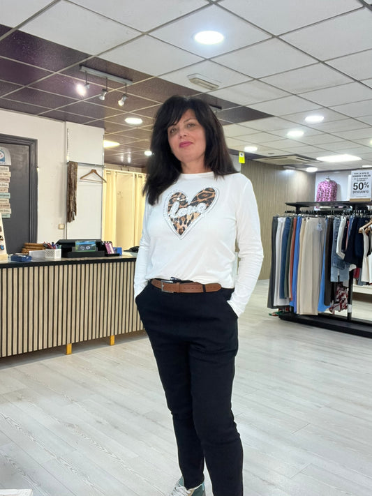 Pantalón elástico negro Bella